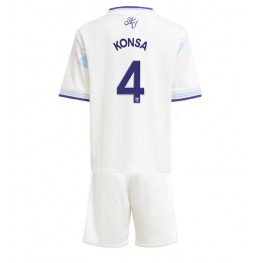 Aston Villa Ezri Konsa #4 Derde tenue Kids 2025-26 Korte Mouw (+ Korte broeken)